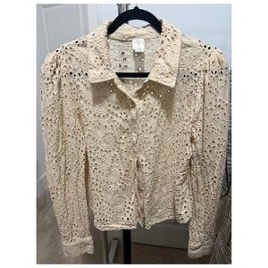 Lace Button Up shirt